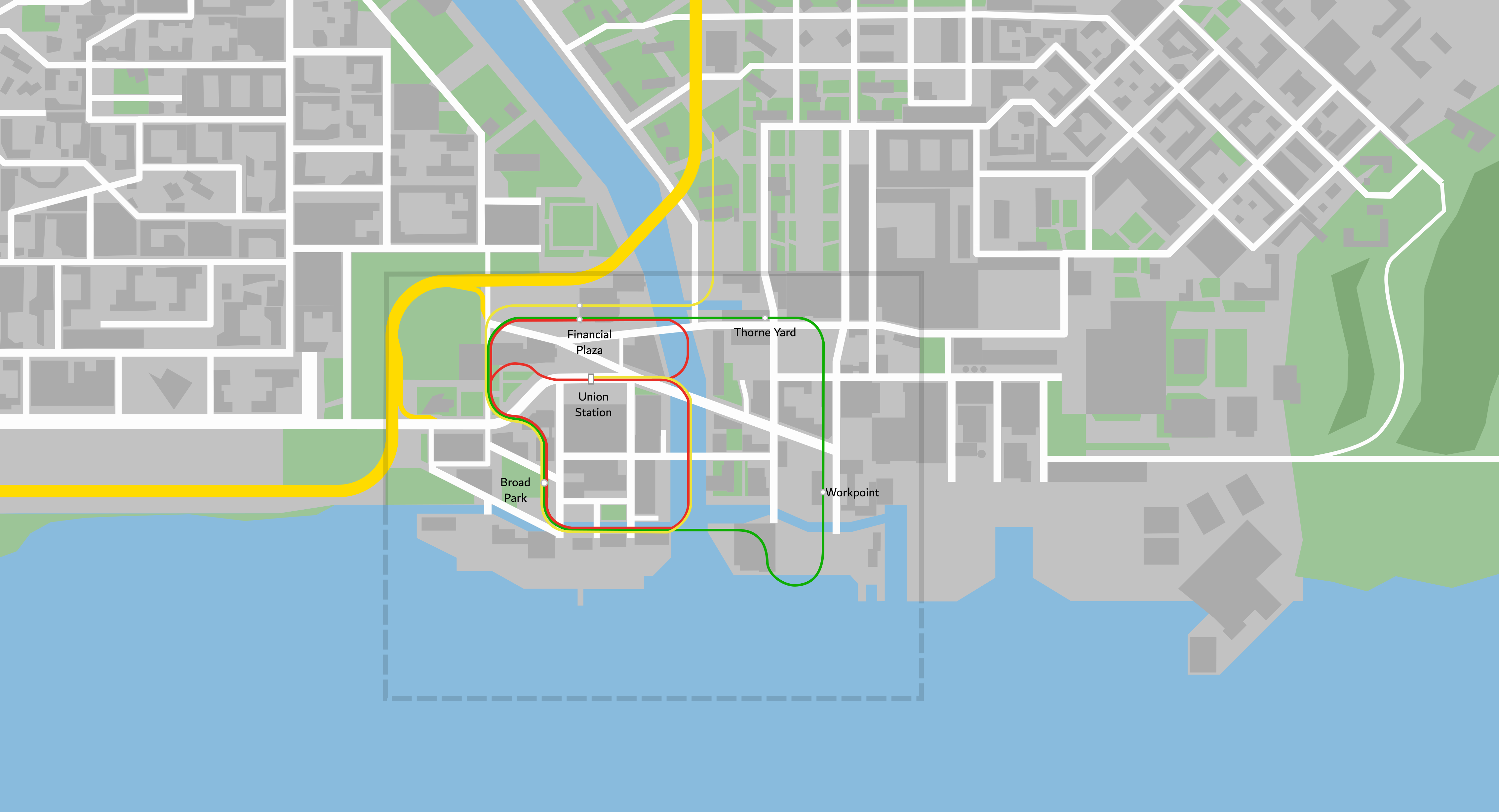 Port Cerulean Metro System Map